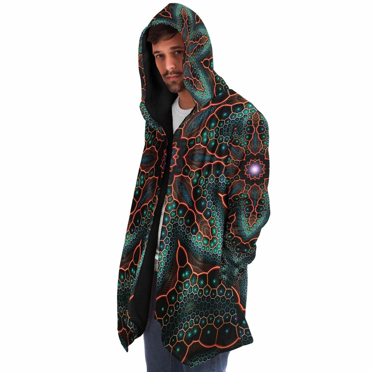 "Multiverse (Black)" HOODED CLOAK