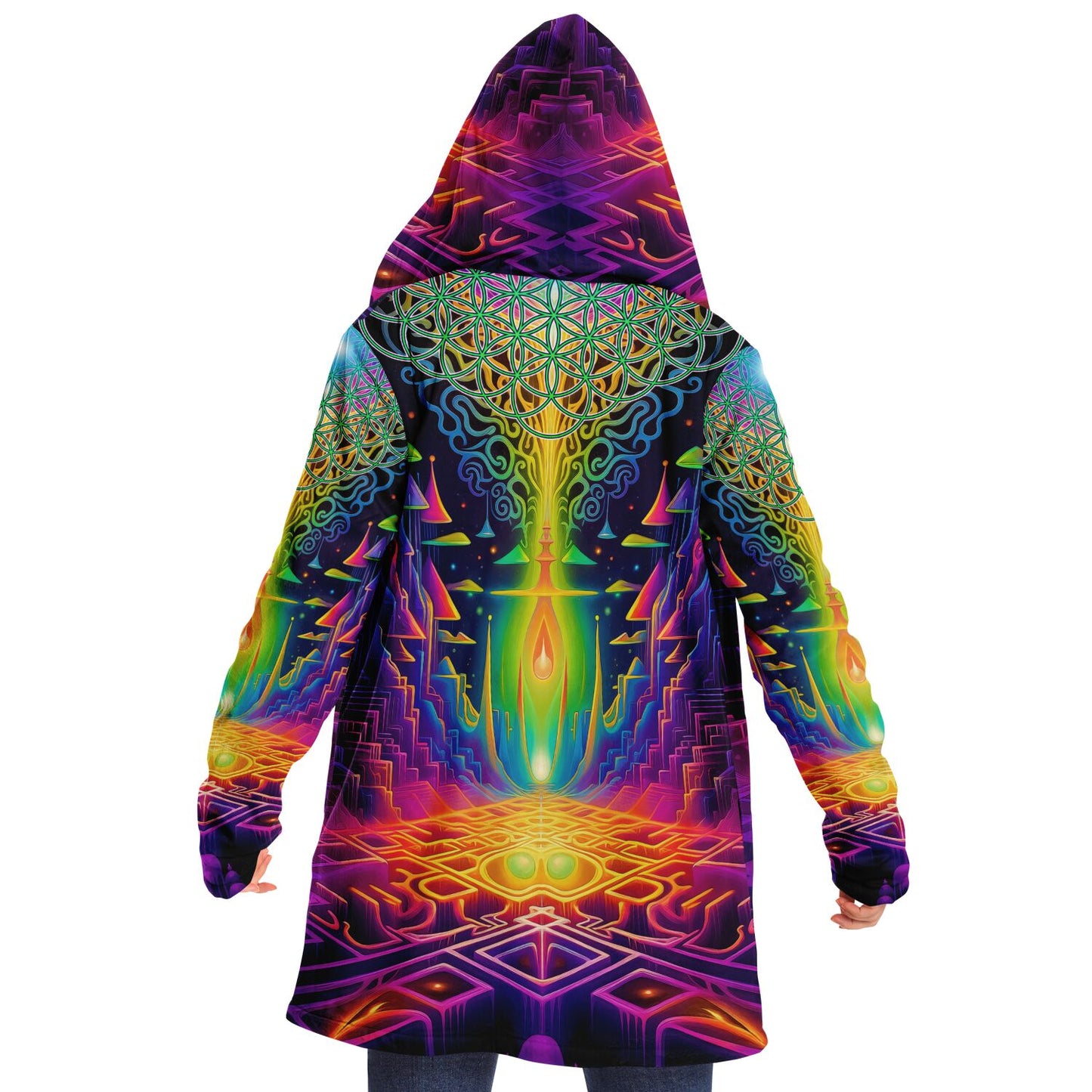 "Maze of Life" HOODED CLOAK
