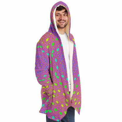 "Qwerty Bloom" HOODED CLOAK