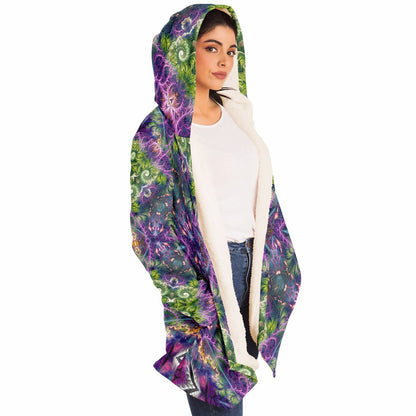 "Emergence Pattern" HOODED CLOAK