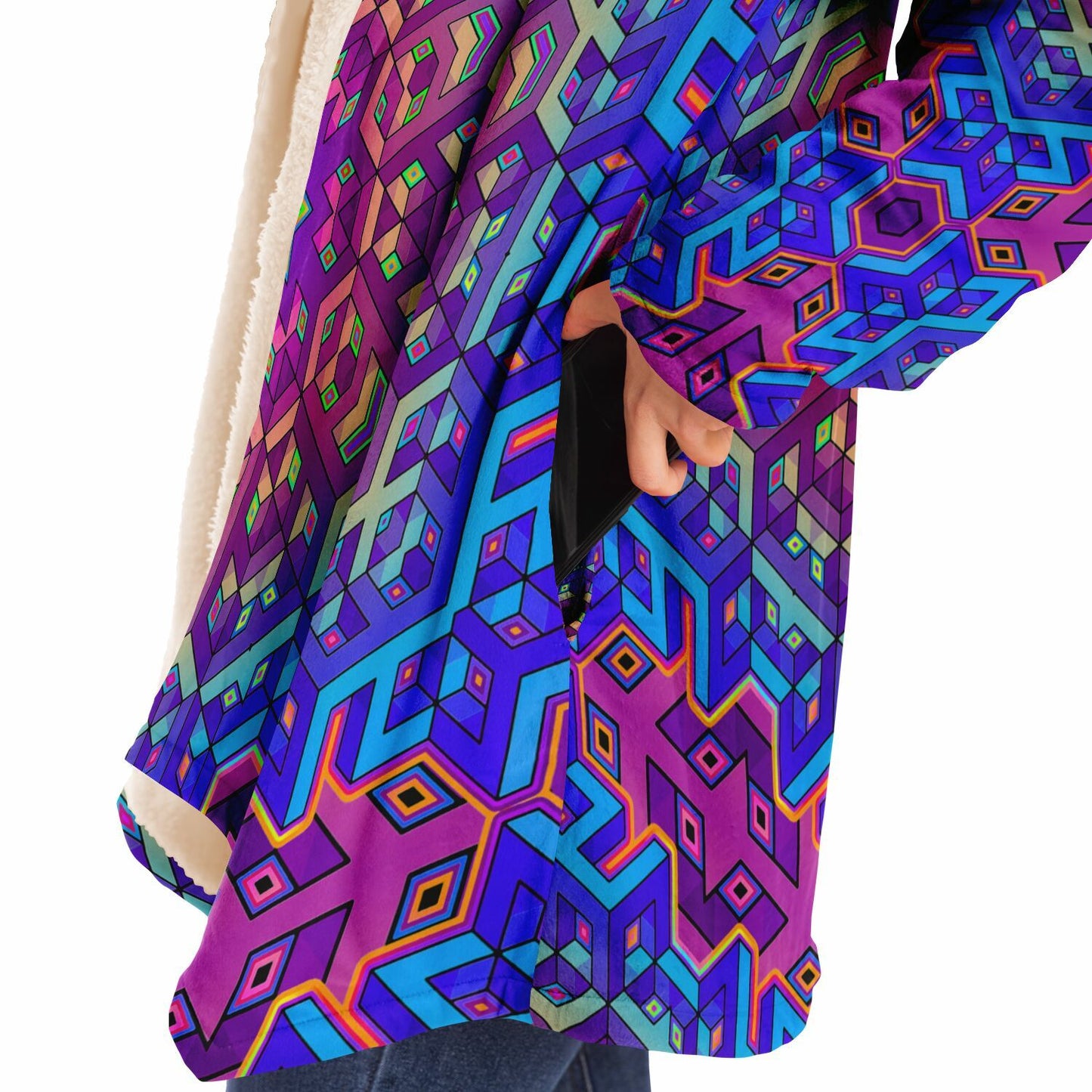 "7th Dimensional Star" (White) HOODED CLOAK