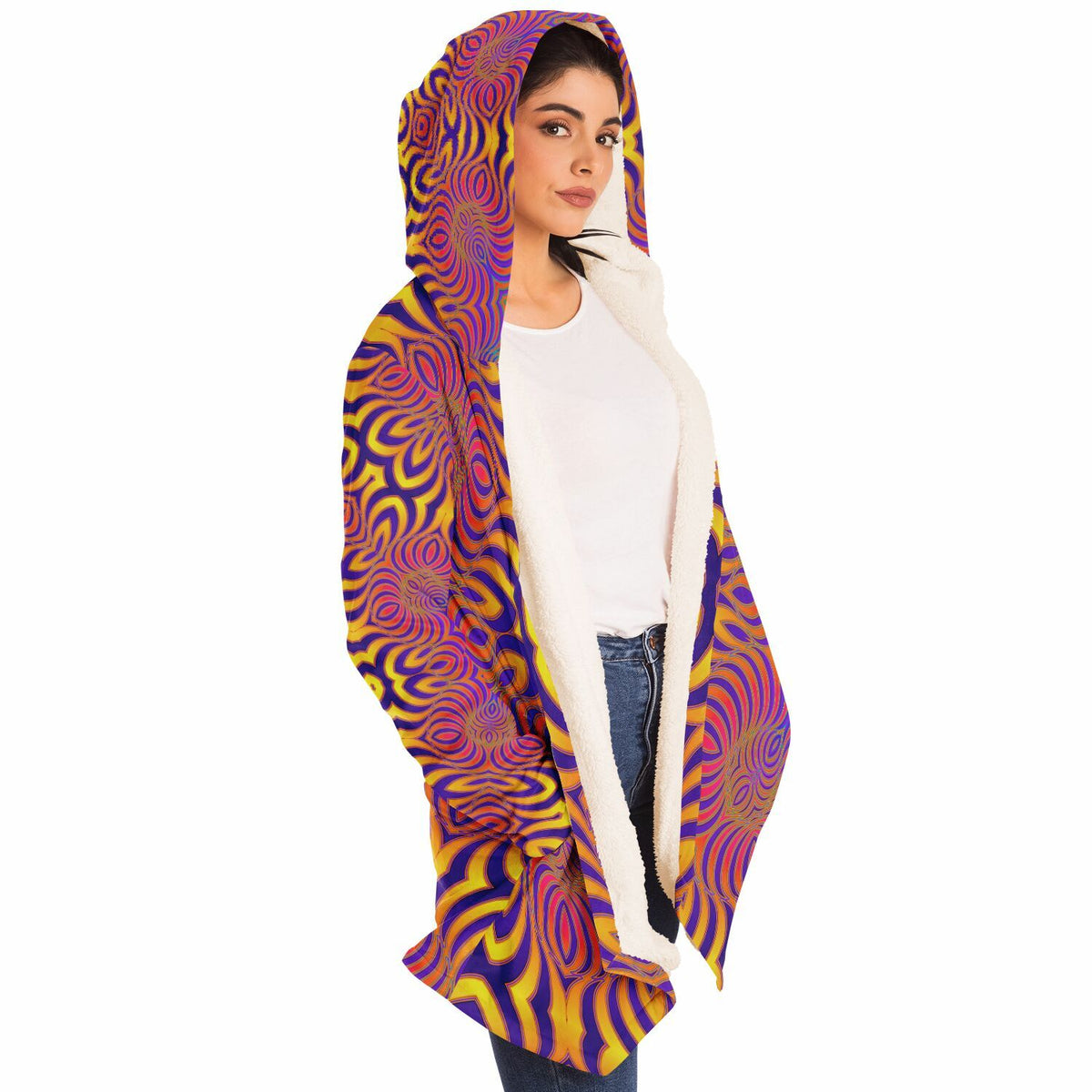 "Primordial Swirl" HOODED CLOAK