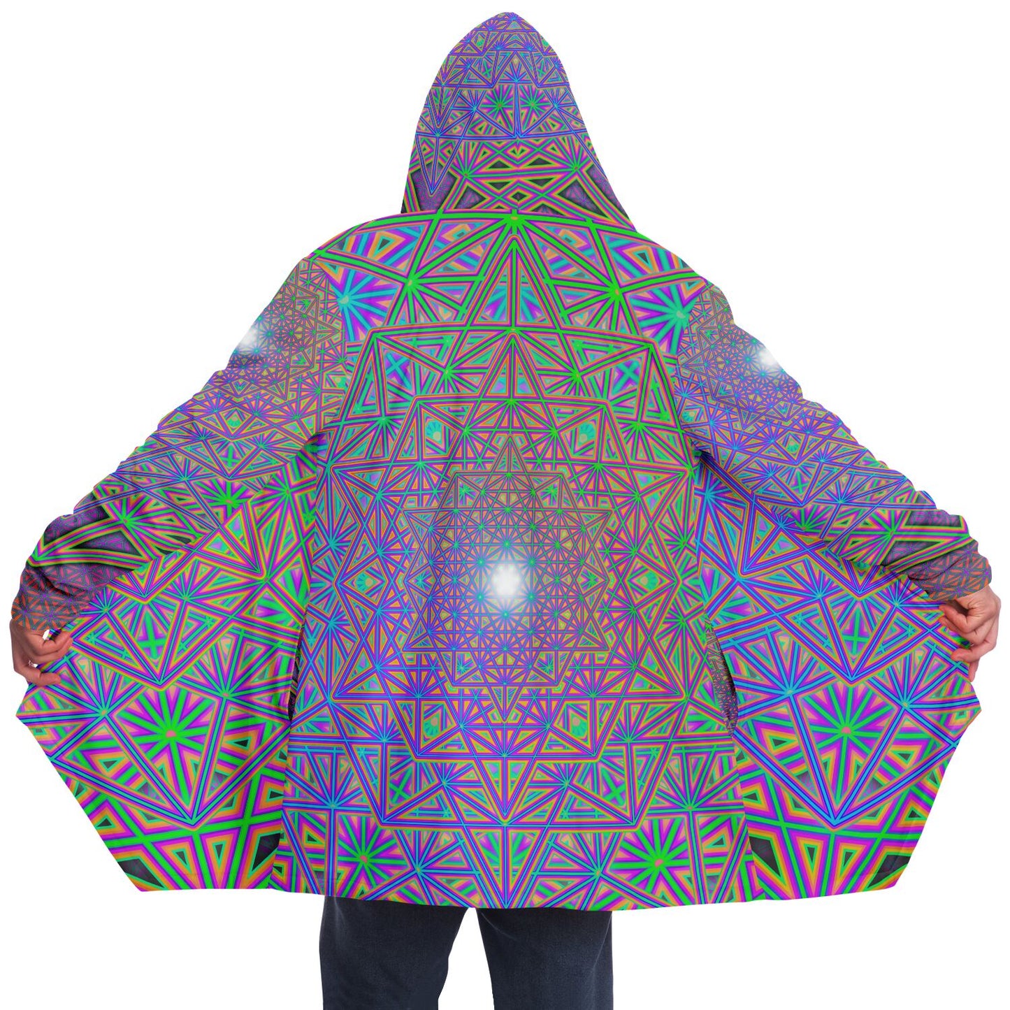 "Flower of Tron" HOODED CLOAK