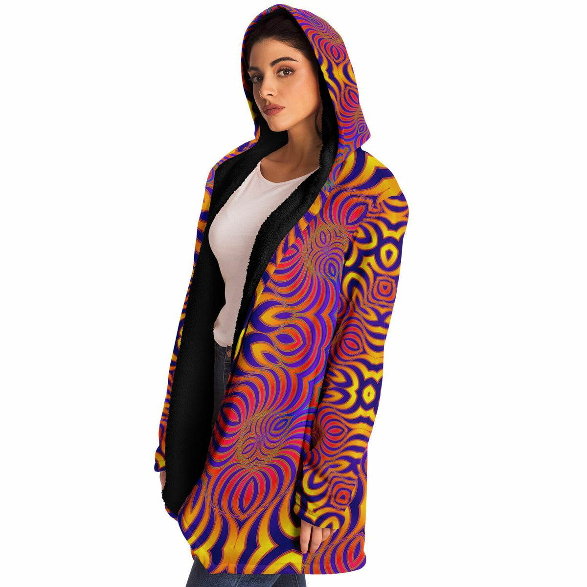 "Primordial Swirl" HOODED CLOAK
