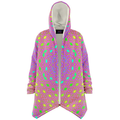 "Qwerty Bloom" HOODED CLOAK