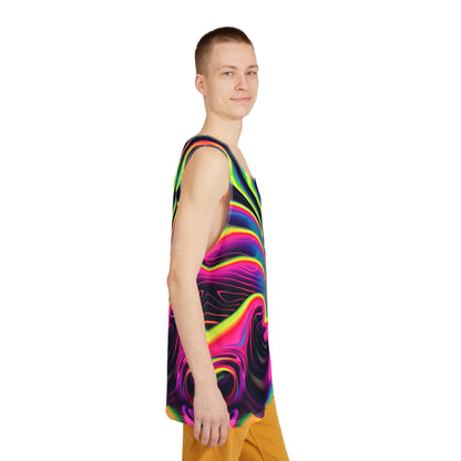 Hues on Hues men's tank top laid flat.