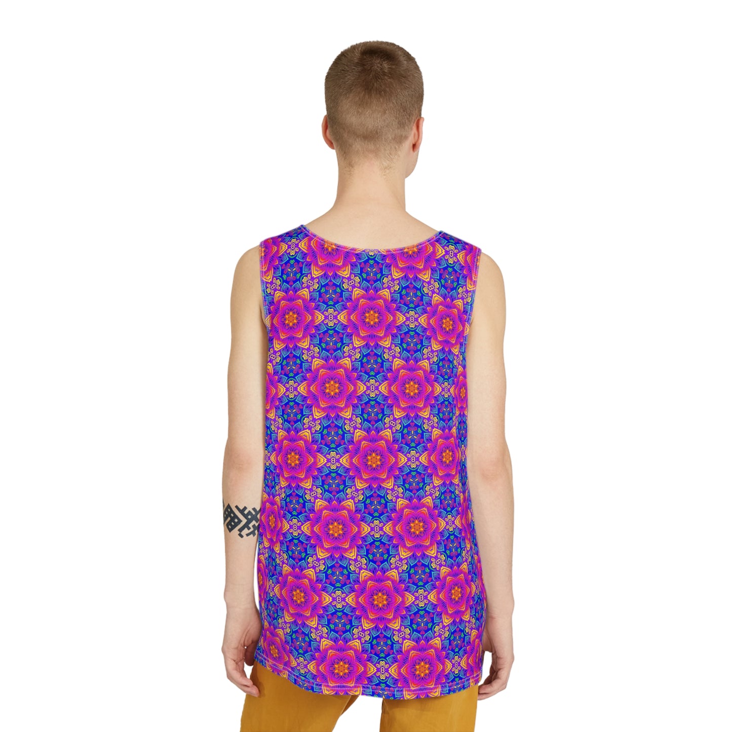 "Mystic Flower Lattice" MEN'S TANK TOP