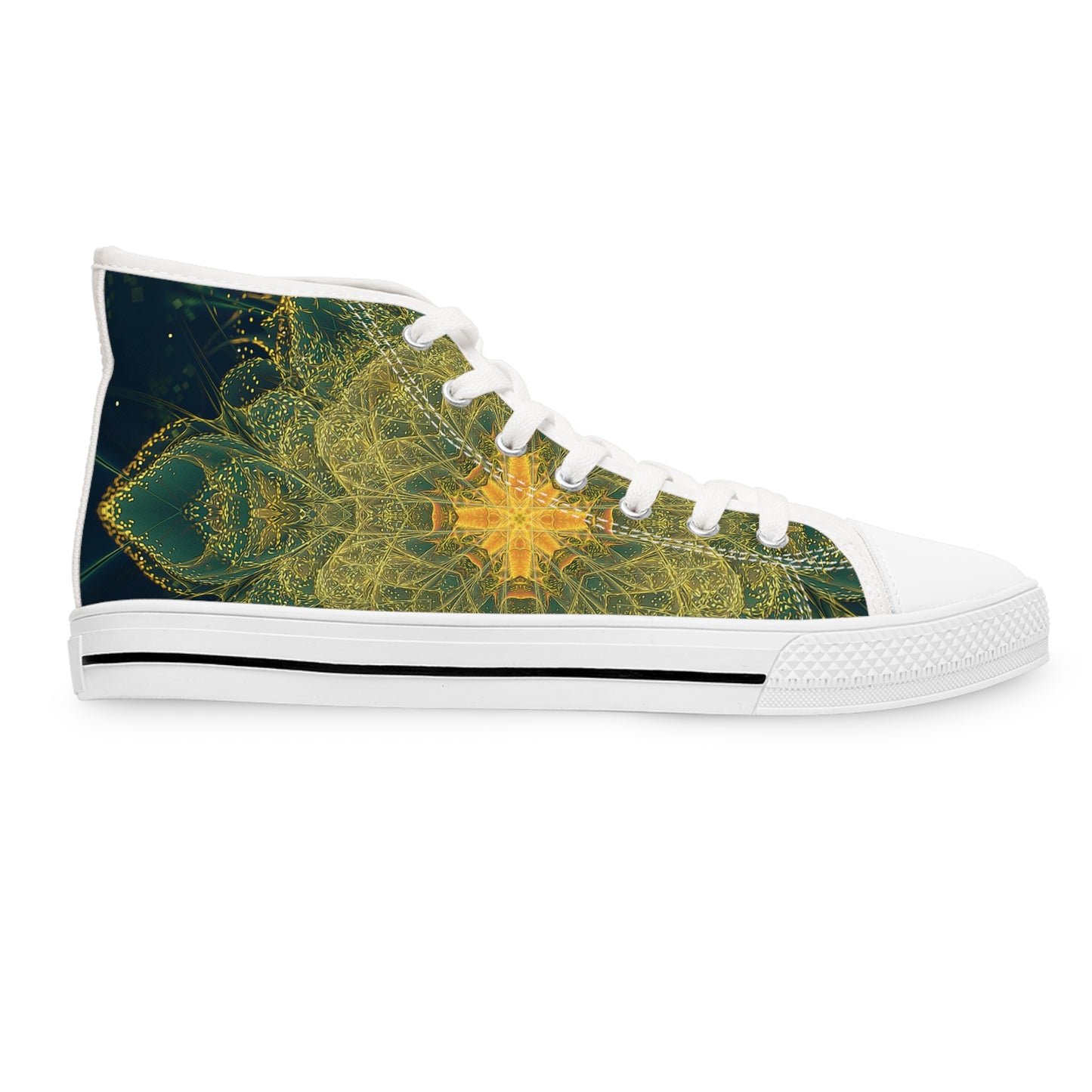 "Happy Thoughts" WOMEN'S HIGH TOP SNEAKERS