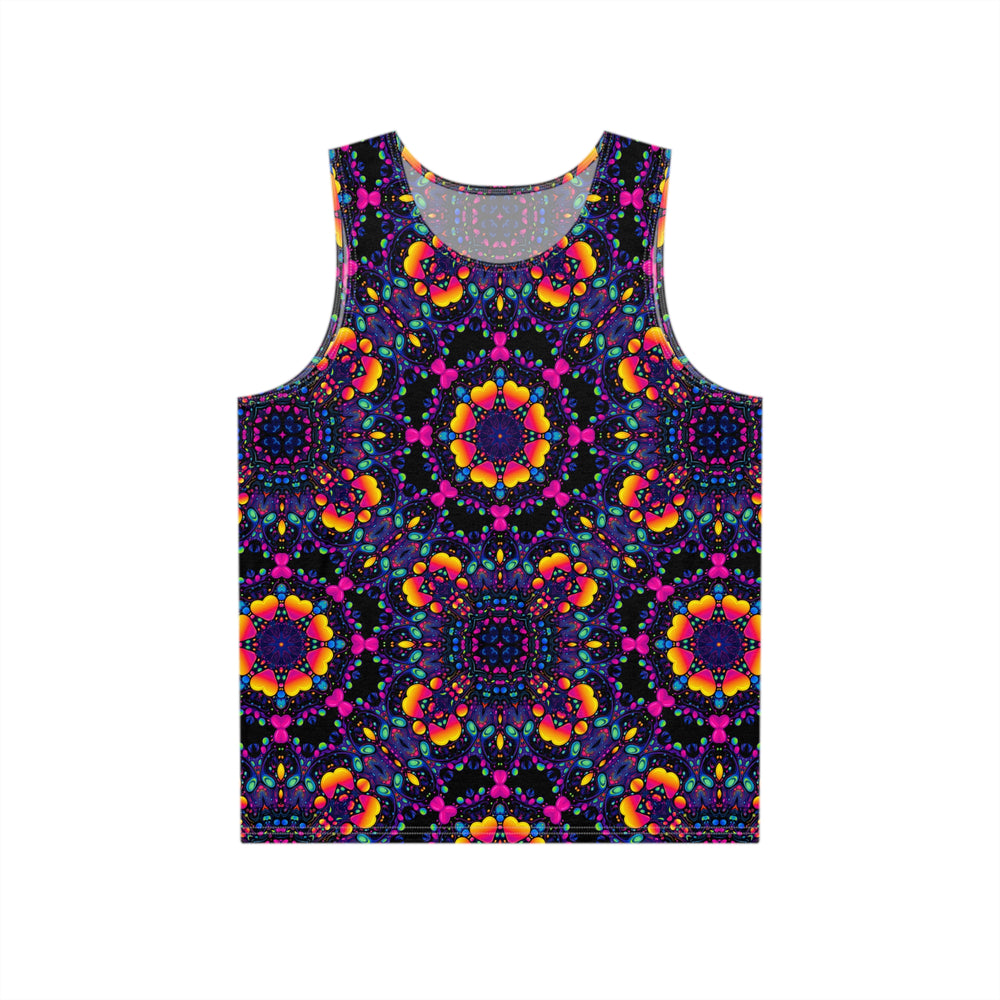 "Hearts Mandala Pattern" MEN'S TANK TOP