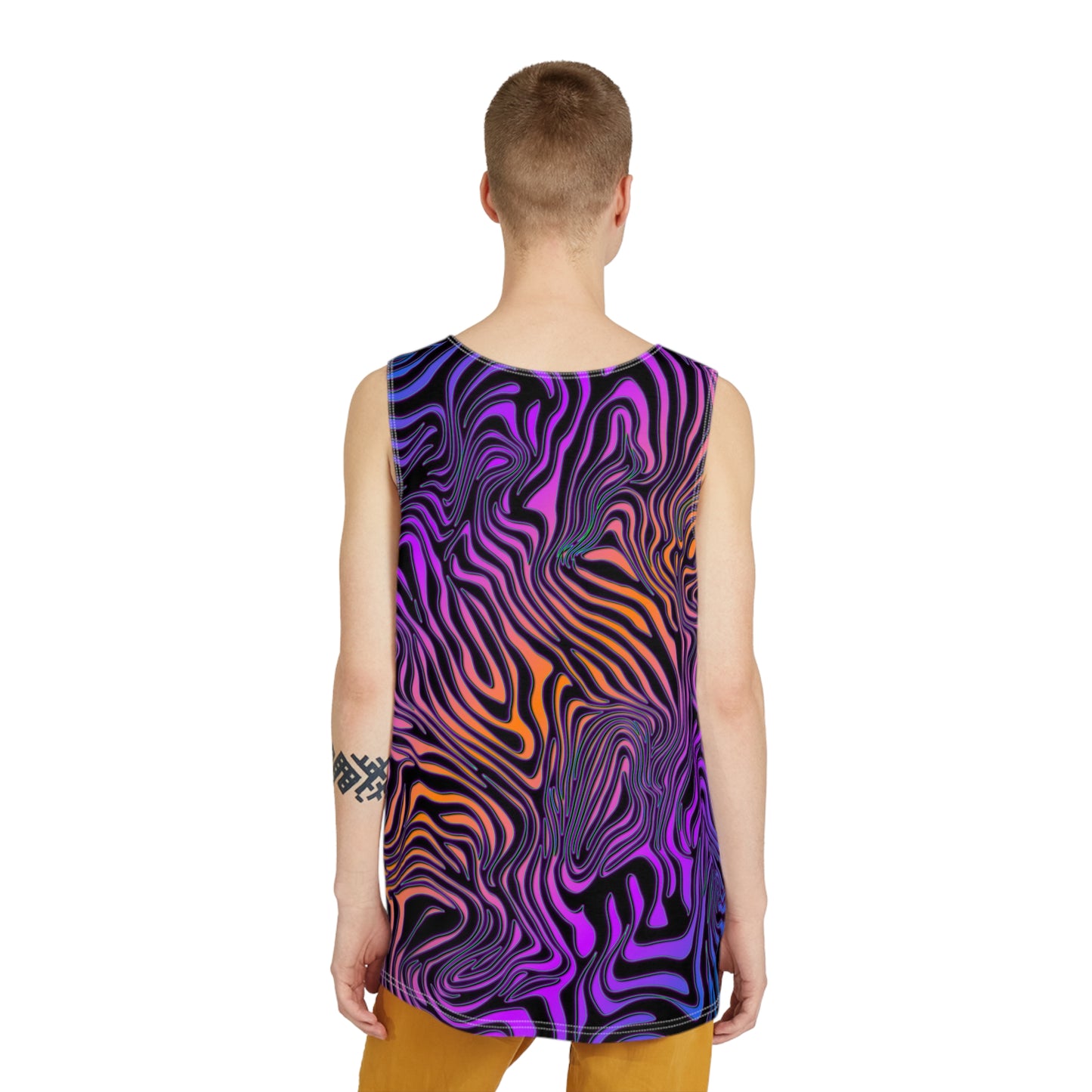 "Rainbow Zebra" MEN'S TANK TOP