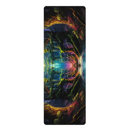 Underside view of the Remnant yoga mat showing the natural rubber non-slip backing.