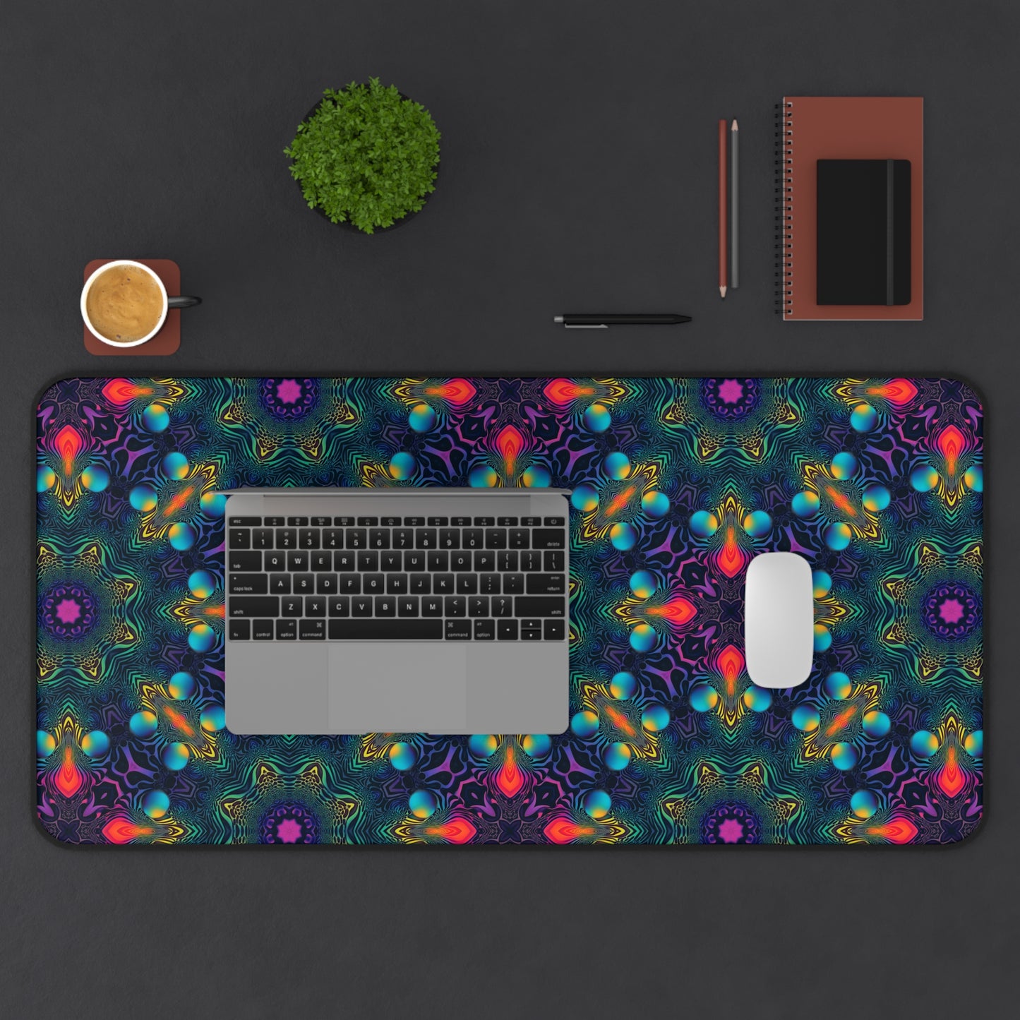 "Cosmic Fingerprint V2" DESK MAT (12x18)(12x22)(15.5x31)