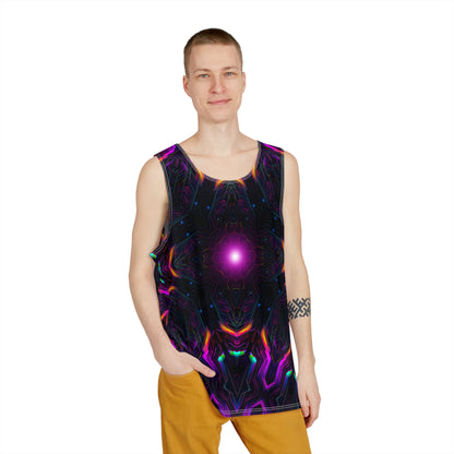 Back view of the Knight City Core men's tank top design.