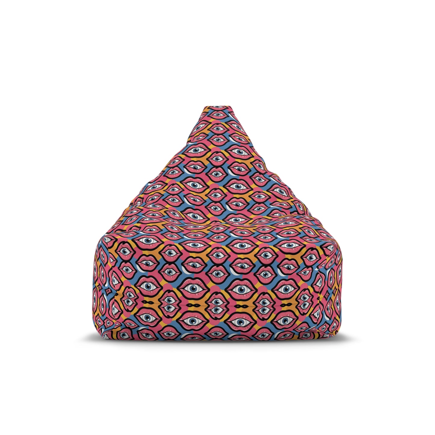 "Eyeballs & Lips Pattern" BEAN BAG CHAIR COVER