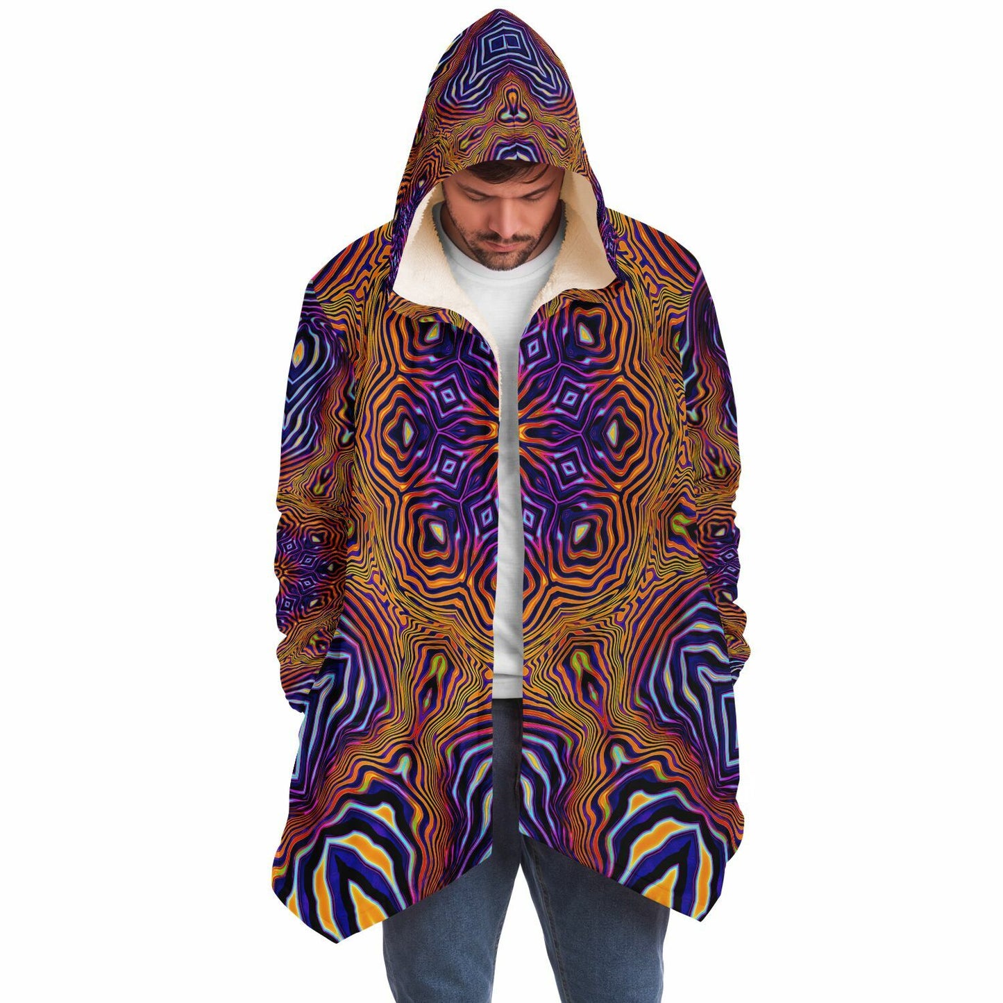 "King of the Festival Mandala" HOODED CLOAK