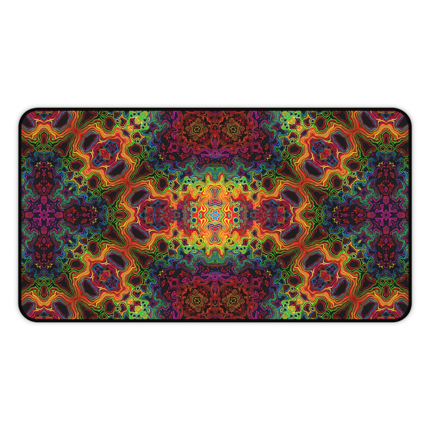 "Lysergic Burst" DESK MAT (12x18)(12x22)(15.5x31)