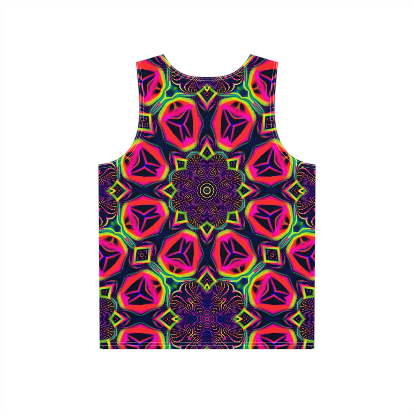 "Psychedelic Tracers Mandala" MEN'S TANK TOP