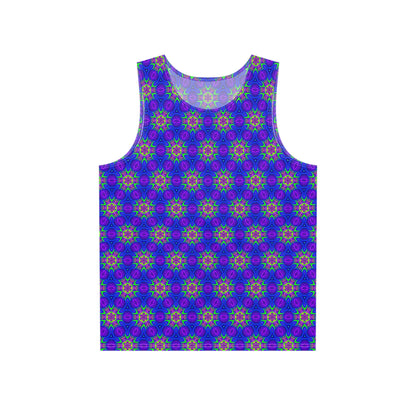 "Paradise Bloom Lattice" MEN'S TANK TOP