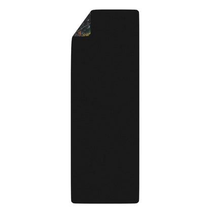 Blossom floral design printed edge-to-edge on a rubber yoga mat.