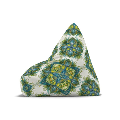 "Porcelain Bloom" BEAN BAG CHAIR COVER