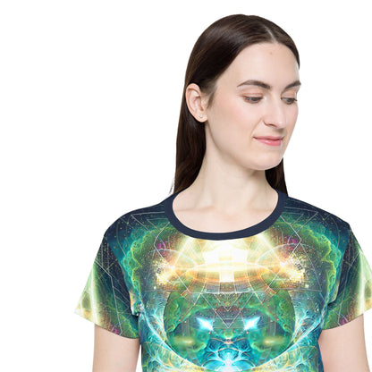 Flat lay photo of the Blossom women's sport tee