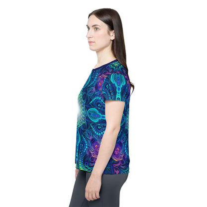 Angled product photo of the Belladonna V2 women's sport tee