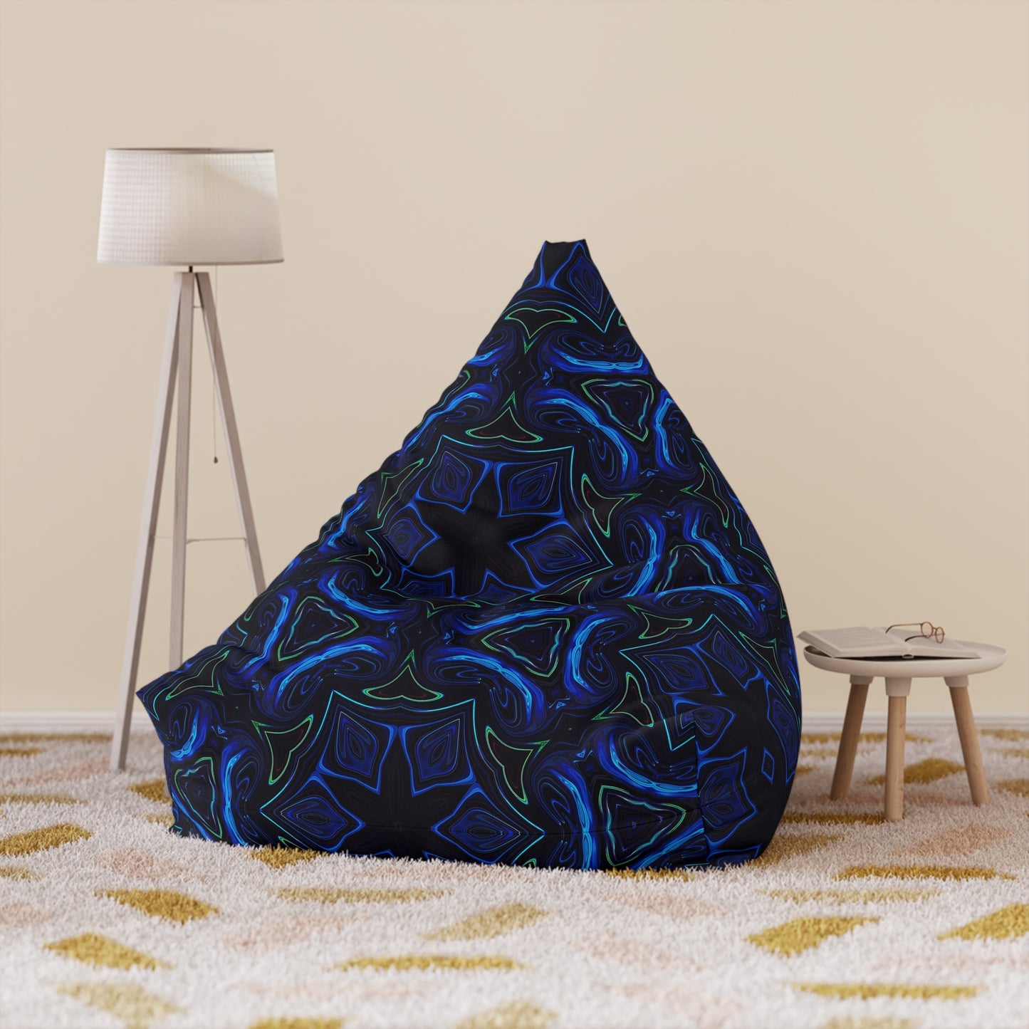 "Liquid Night" BEAN BAG CHAIR COVER