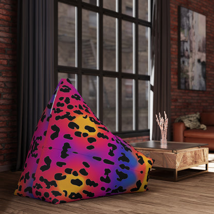 "Rainbow Leopard" BEAN BAG CHAIR COVER