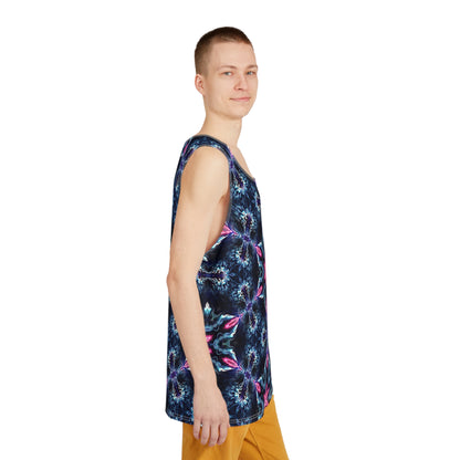 The Sentinel Star men's tank top design from above.