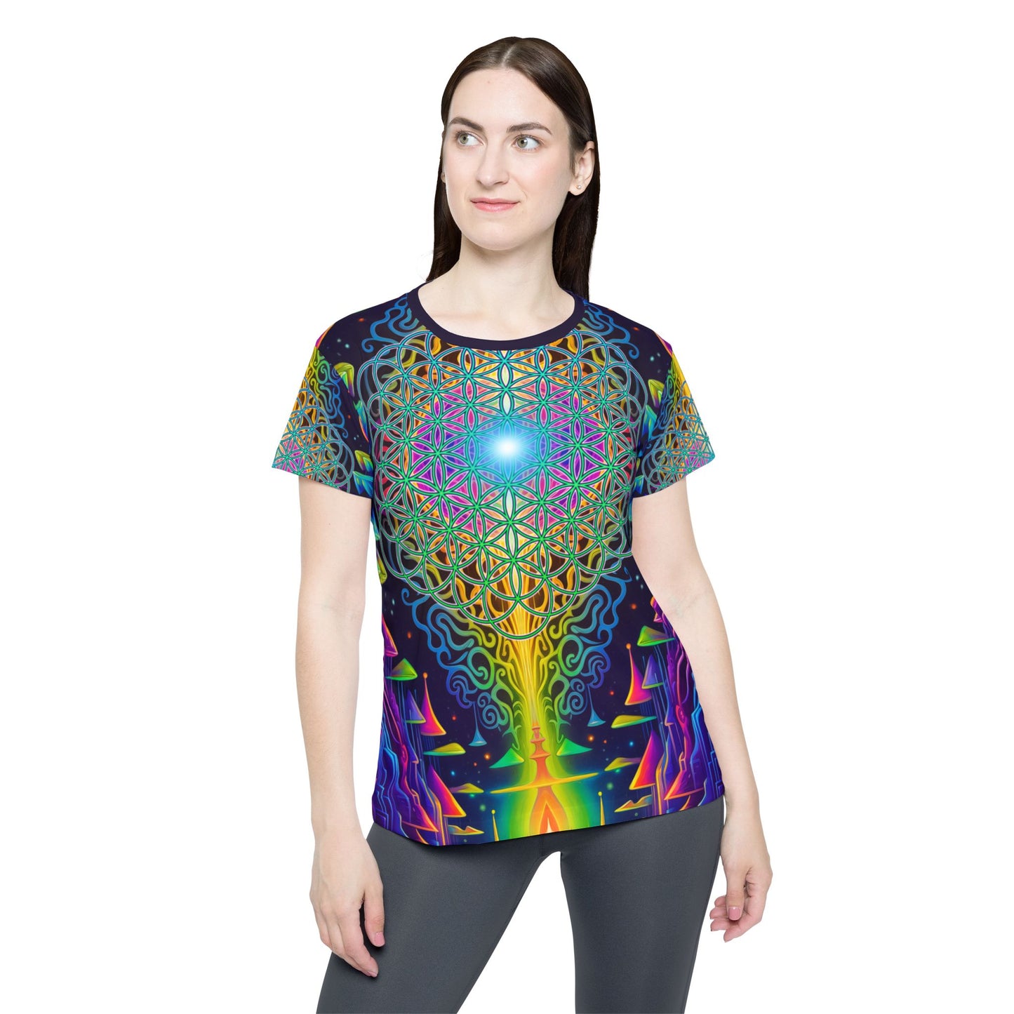"Maze of Life Flip" (WOMEN'S) SPORT TEE