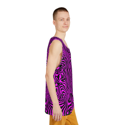 Men's tank top in the Pink Zebra colorway