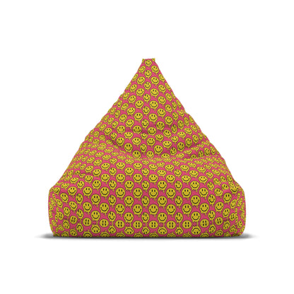 "Yellow and Pink Smiley Pattern" BEAN BAG CHAIR COVER