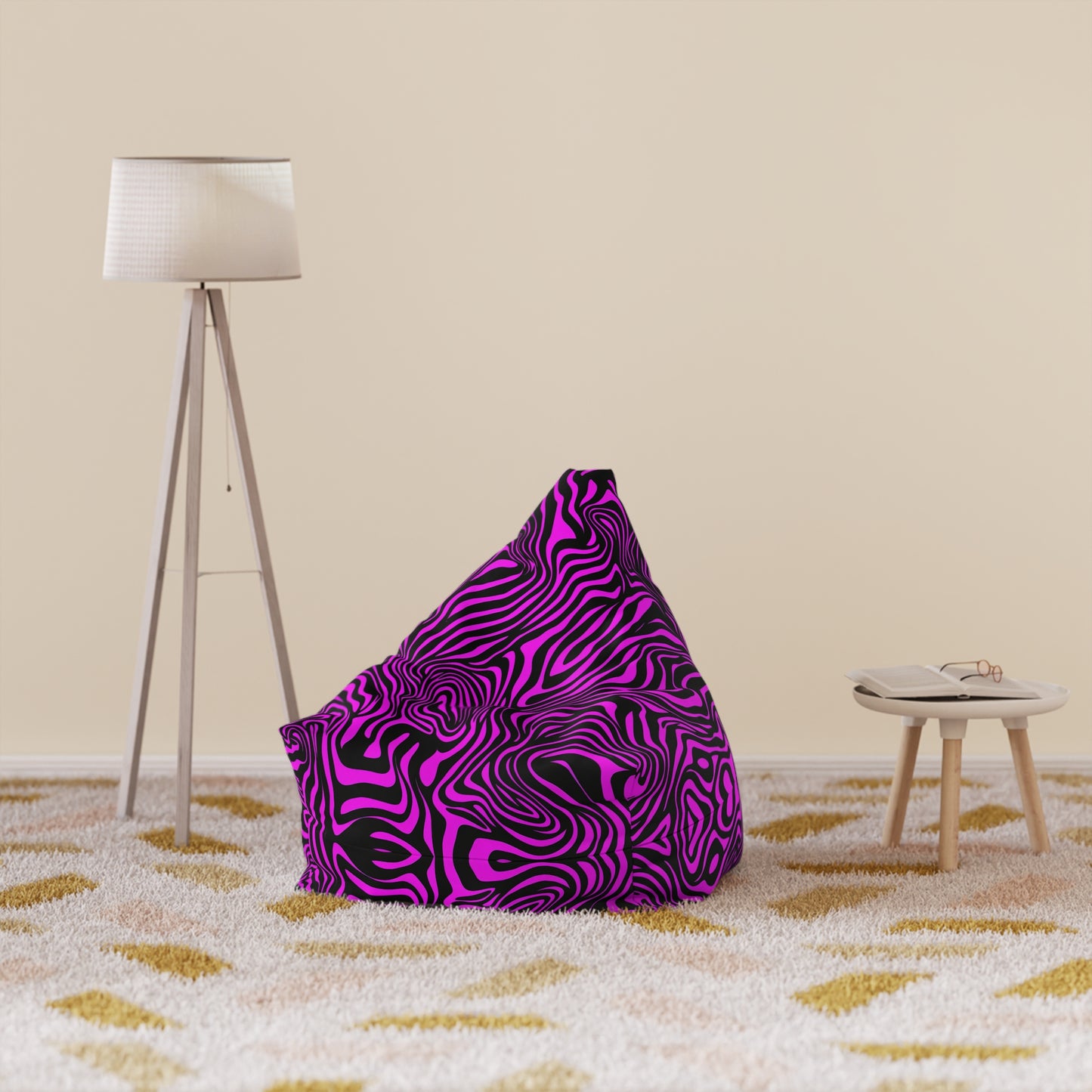 "Pink Zebra" BEAN BAG CHAIR COVER