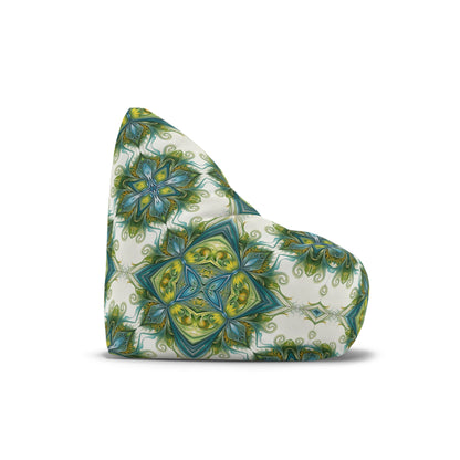 "Porcelain Bloom" BEAN BAG CHAIR COVER