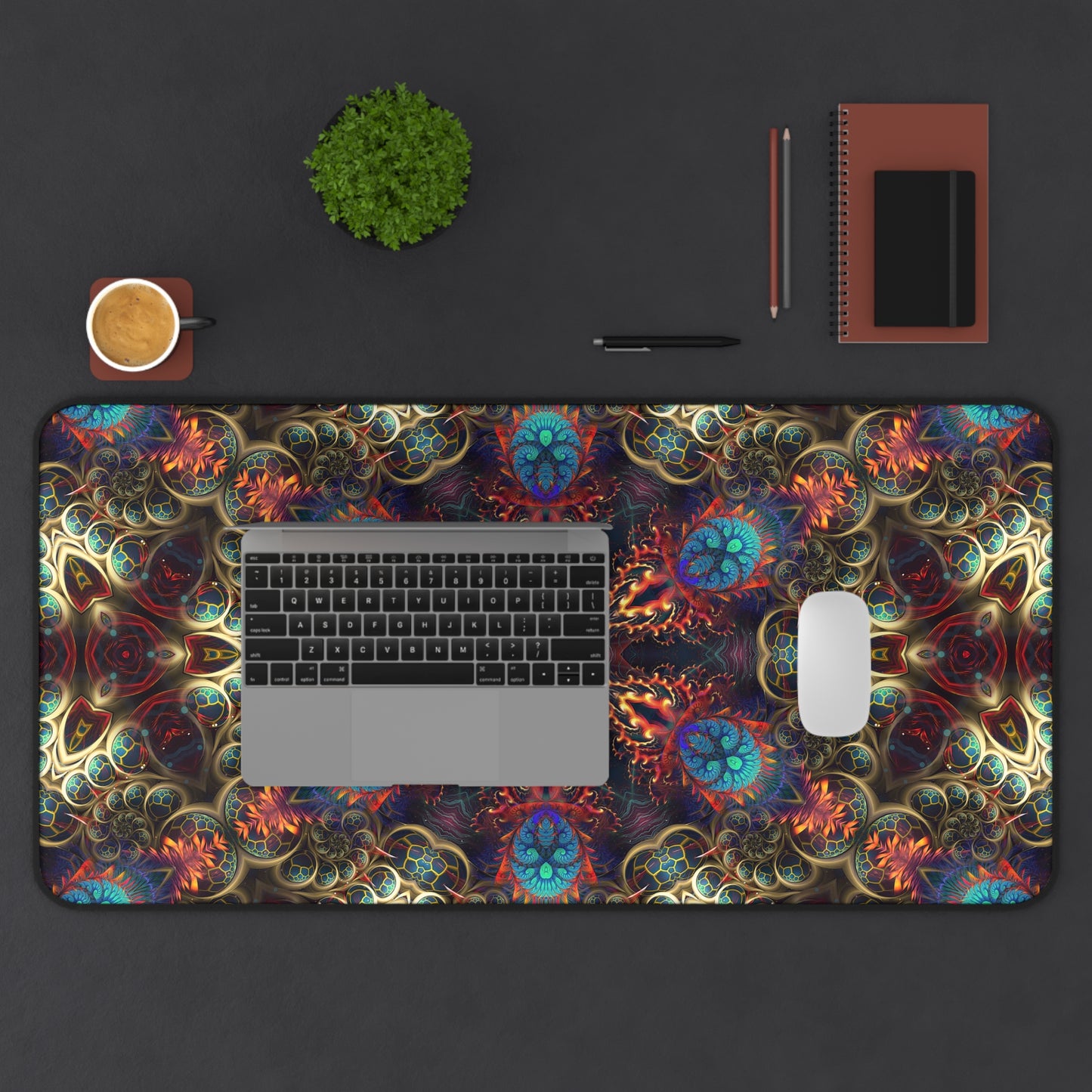 "Stimulous Mandala" DESK MAT (12x18)(12x22)(15.5x31)