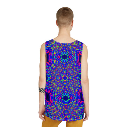 Flat lay of the Aztecia Core men's tank top.