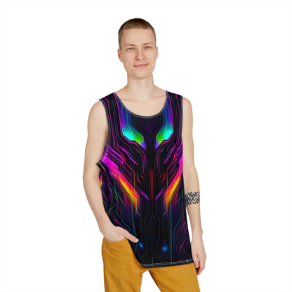 Back view of the Knight City men's tank top design.