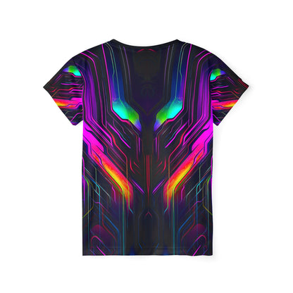 Back view of the "Knight City" sport tee, showing the print continuing across the fabric.