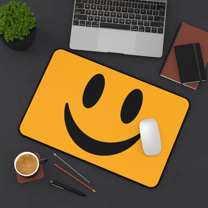 "Yellow Smiley" DESK MAT (12x18)(12x22)(15.5x31)