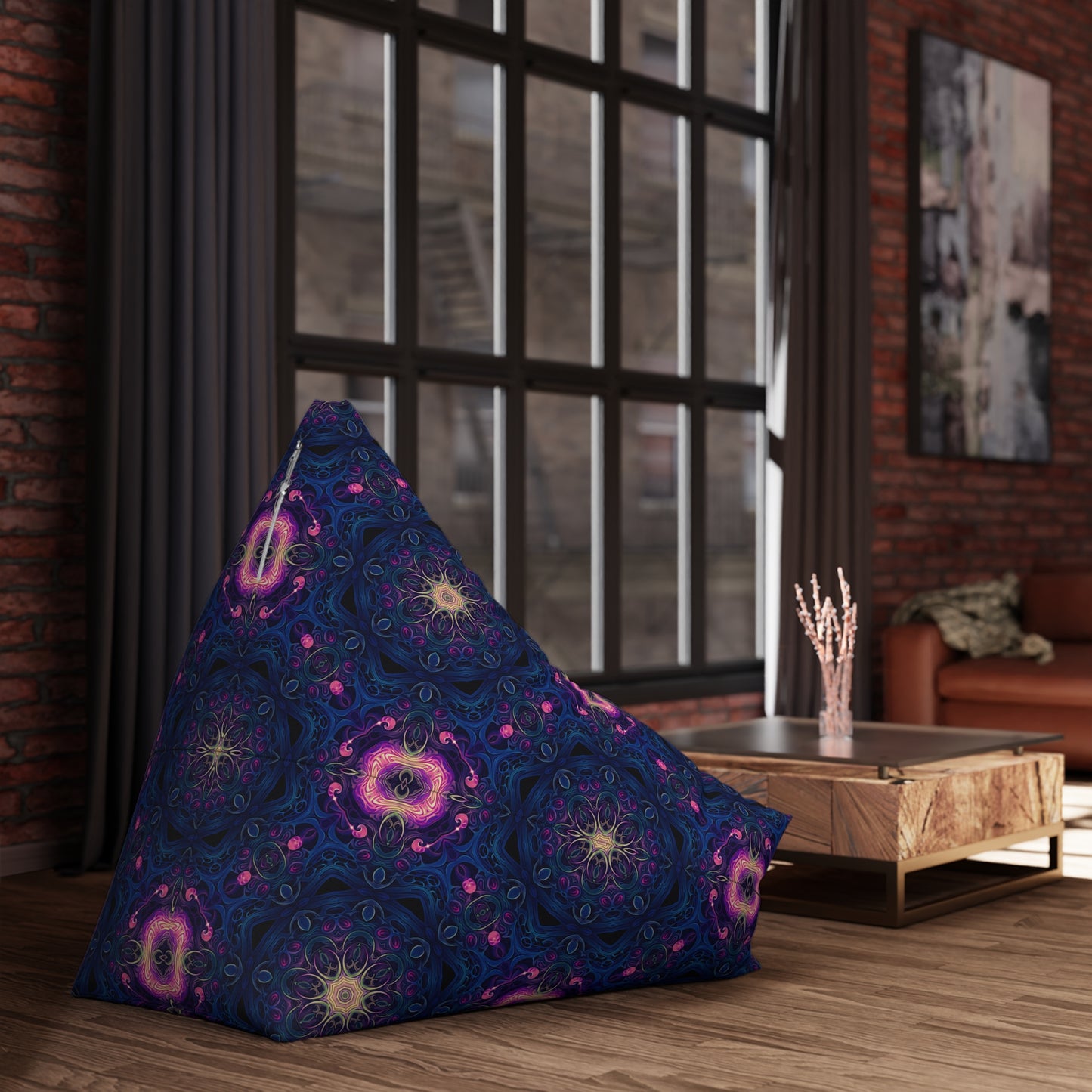 "Nocturnal Lattice" BEAN BAG CHAIR COVER