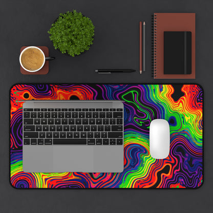 "Neon Spill" DESK MAT (12x18)(12x22)(15.5x31)