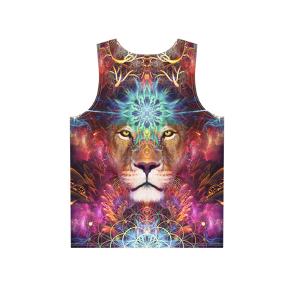 "Genesis" men's tank top, additional product photo showing the all-over print design.