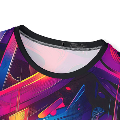 'Gra3D' sport tee for men, angled view showing the fabric and fit.