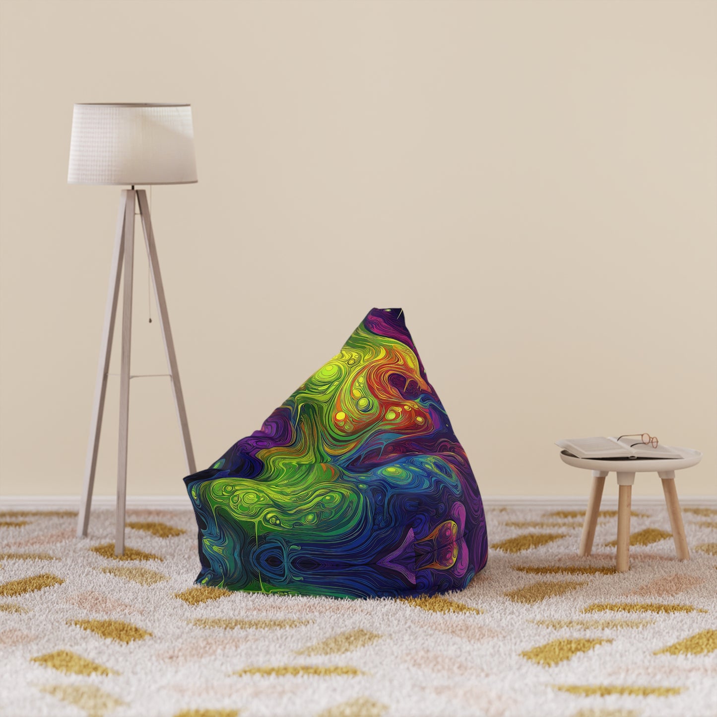 "I Love Lava Lamp" BEAN BAG CHAIR COVER