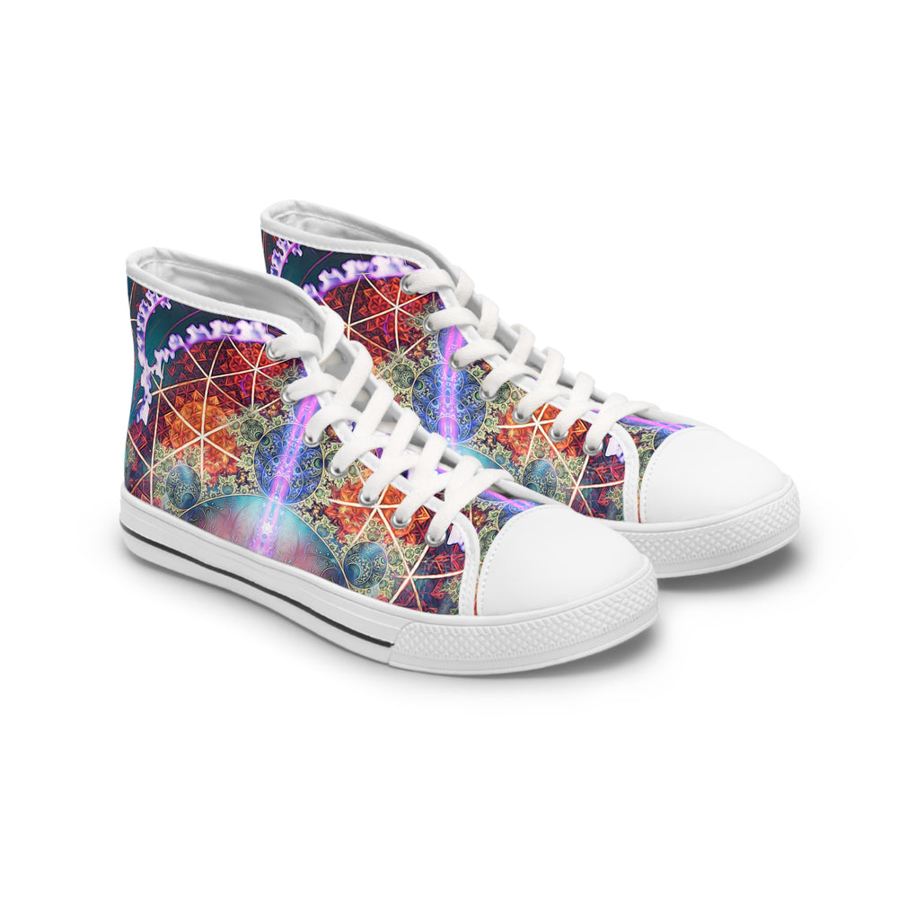 "Primordial Soup" WOMEN'S HIGHT TOP SNEAKERS