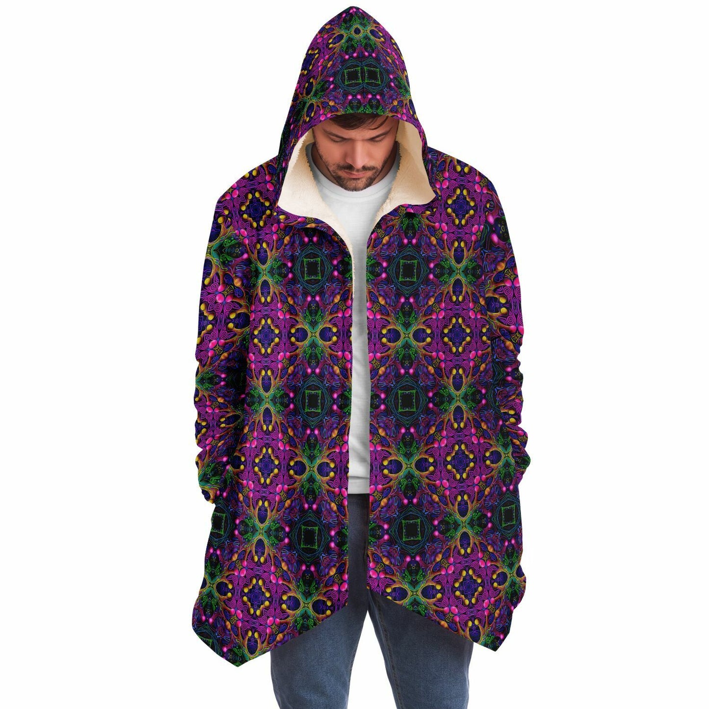 "Kiss Me Pattern" HOODED CLOAK