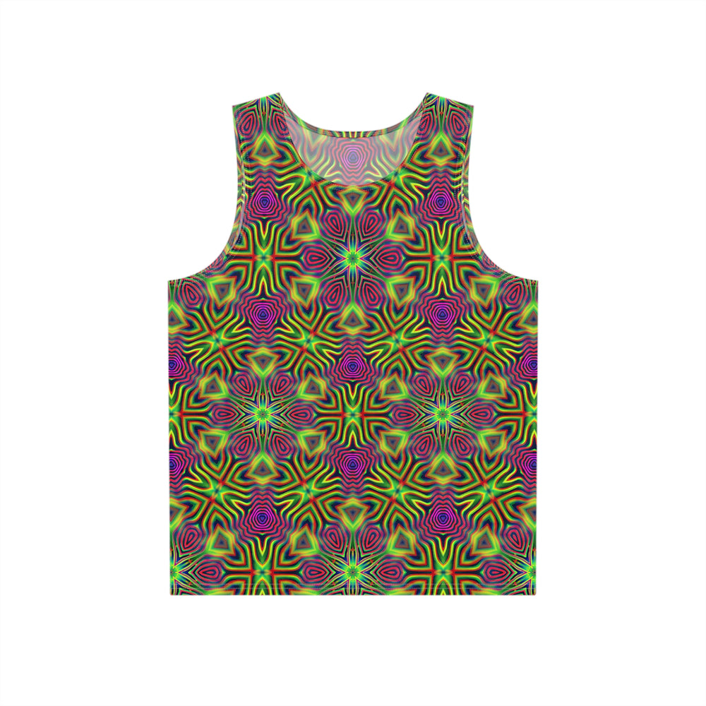 "Psychedelic Tracers Pattern" MEN'S TANK TOP