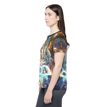 Flat lay of the Density 432 sport tee showing the overall design.