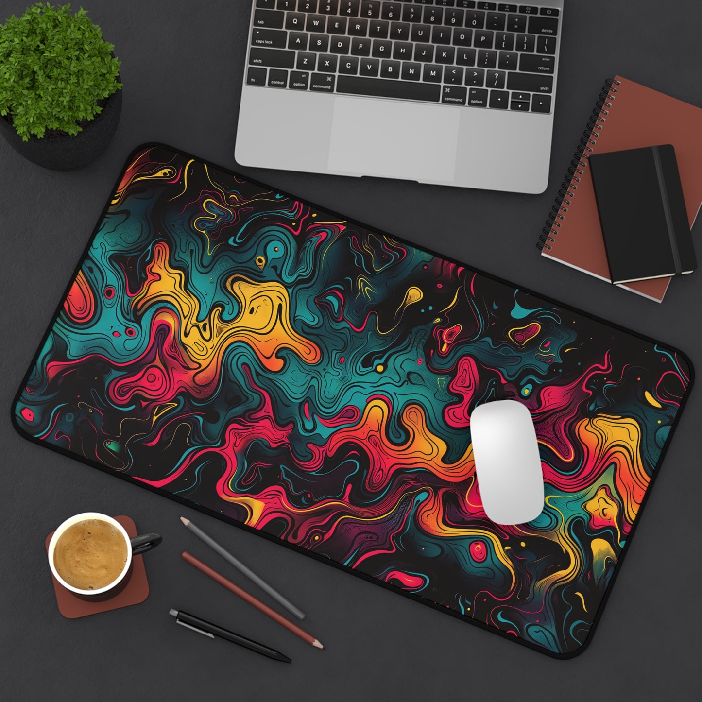 "Neon Oil" DESK MAT (12x18)(12x22)(15.5x31)