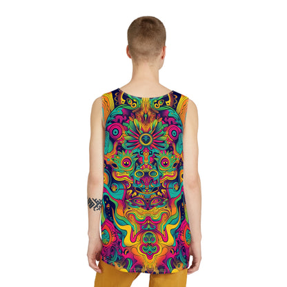 Folded view of the 'Totem' men's tank top on a plain background.